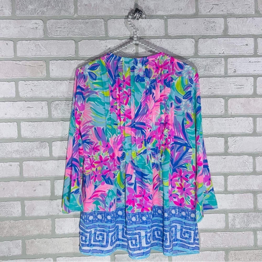 Lilly Pulitzer NWT Marilina Tunic in It Was All A Dream Print Size XS - Picture 5 of 9